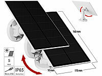 revolt 2er-Set Solarpanels für Akku-IP-Kameras mit Micro-USB, 5 W, 5 V, IP65; 2in1-Solar-Generatoren & Powerbanks, mit externer Solarzelle 2in1-Solar-Generatoren & Powerbanks, mit externer Solarzelle 2in1-Solar-Generatoren & Powerbanks, mit externer Solarzelle 2in1-Solar-Generatoren & Powerbanks, mit externer Solarzelle 