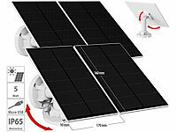 revolt 4er Universal Solarpanel für Akku IP Kameras mit Micro USB Port; 2in1-Solar-Generatoren & Powerbanks, mit externer Solarzelle 2in1-Solar-Generatoren & Powerbanks, mit externer Solarzelle 2in1-Solar-Generatoren & Powerbanks, mit externer Solarzelle 2in1-Solar-Generatoren & Powerbanks, mit externer Solarzelle 