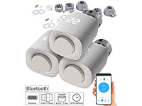 revolt 3er-Set programmierbare Heizkörper-Thermostate mit Bluetooth und App; 2in1-Hochleistungsakkus & Solar-Konverter mit modifizierter Sinuswelle 2in1-Hochleistungsakkus & Solar-Konverter mit modifizierter Sinuswelle 
