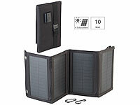 revolt Mobiles 10-Watt-Falt-Solarpanel mit USB-Ausgang, 5 V, 2 A, IP65; Solarpanels, Solarpanels faltbar Solarpanels, Solarpanels faltbar 