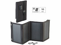 revolt Mobiles 10-Watt-Falt-Solarpanel mit USB-Ausgang, 5 V, 2 A, IP65; Solarpanels, Solarpanels faltbar Solarpanels, Solarpanels faltbar Solarpanels, Solarpanels faltbar Solarpanels, Solarpanels faltbar 