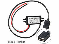 revolt DC/DC-Spannungswandler für 12/24 V zu 5 V, 3 A, IP67, USB-A-Buchse