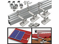 revolt 14-teiliges Dachmontage-Set für 1 Solarmodul, flexibel; Solarpanels, Solarpanels faltbar 