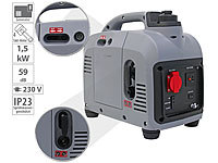 revolt Tragbarer Benzin-Inverter-Generator, 1.000 W, 230 V, 12 V, 2,6 l