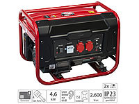 revolt Tragbarer Benzin-Generator, 2.600 W (2.800 W Spitze), 2x 230 V, 15 l