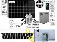 revolt 2,15-kWh-Akkuspeicher mit WLAN-Mikroinverter & 2x 425-W-Solarmodul