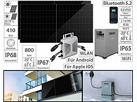 revolt 2,15-kWh-Akkuspeicher mit WLAN-Mikroinverter & 2x 410-W-Solarmodul