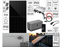 revolt Solar-Set: WLAN-Mikroinverter mit 1,03-kWh-Akku & 410-W-Solarmodul