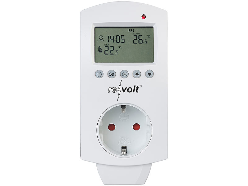Digital Steckdosenthermostat Thermostat Steckdose Temperaturschalter EU Stecker 