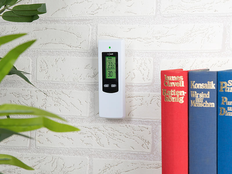 revolt Temperaturschalter: Steckdosen-Thermostat mit mobiler Steuereinheit  für Heiz- & Klimagerät (Funk Thermostat Steckdose)