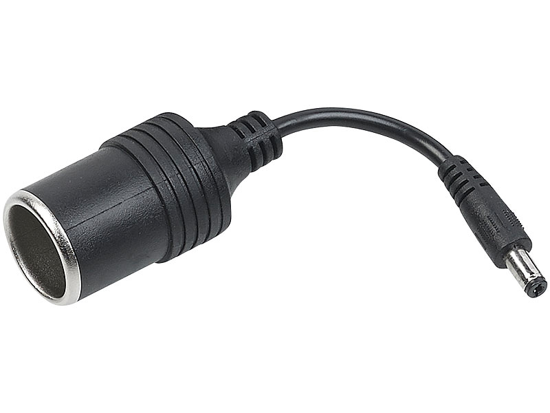 ZkeeShop Zigarettenanzünder auf DC5521,Zigarettenanzünder auf DC 5,5 x  2,1mm,Kfz-Ladegerät 12V 18AWG Verlängerungskabel Adapter Solar ladegerät