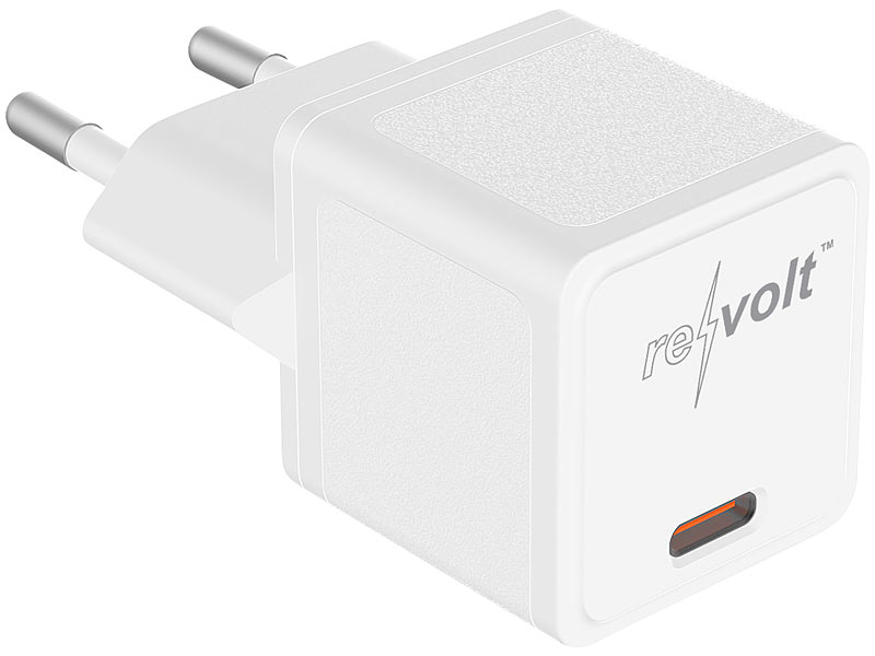 revolt Kompaktes USB-C-Netzteil mit Power Delivery (PD) bis 20