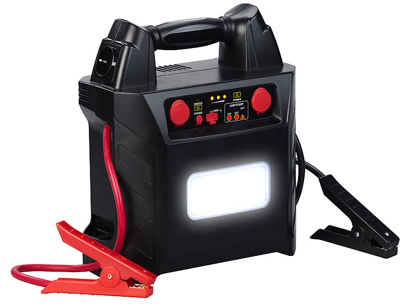 Spannungswandler - 12 Volt in 230 Volt - 300 Watt Dauerleistung - USB- –  Notfallrucksack