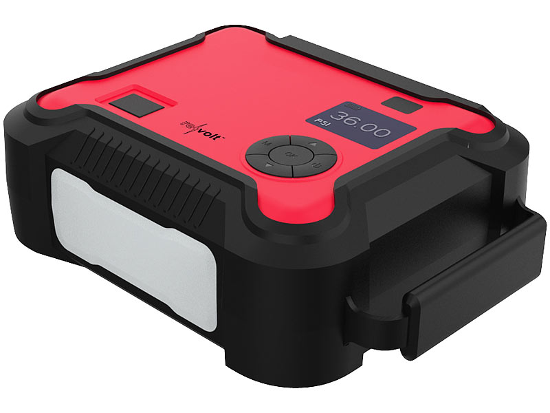 revolt Autostarter Powerbank: 5in1-Starthilfe-Powerbank, Kompressor, USB,  12V, 20 Ah, 1000A, 150 psi (Auto Starthilfe mit Kompressor, Starthilfe Auto  Powerbank, Batteri Ladegerät Starter) : : Auto & Motorrad