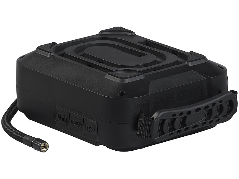 revolt Batterie Starthilfe: 3in1-Kfz-Starthilfe und USB-Powerbank