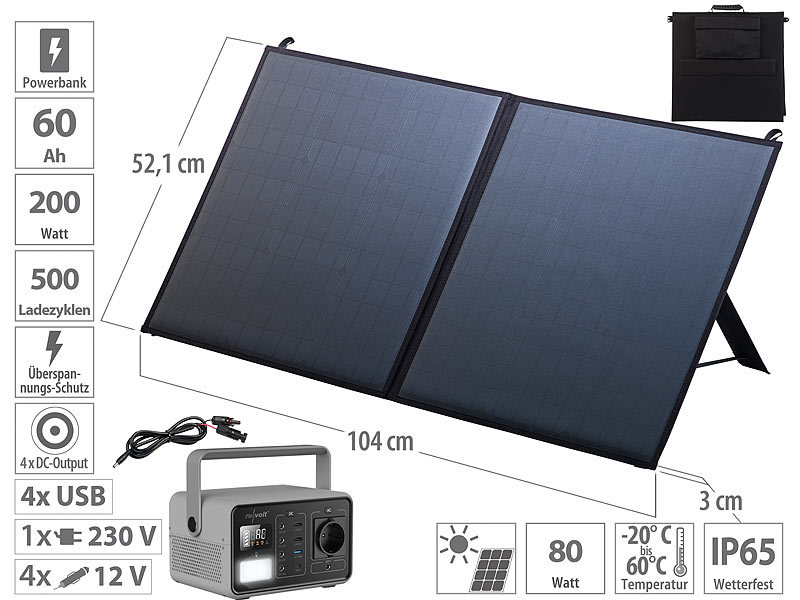 ; 2in1-Hochleistungsakkus & Solar-Generatoren 