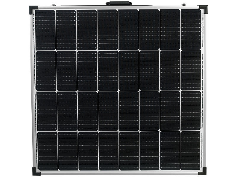 ; Solarpanels faltbar, Solaranlagen-Set: Mikro-Inverter mit MPPT-Regler und Solarpanel 