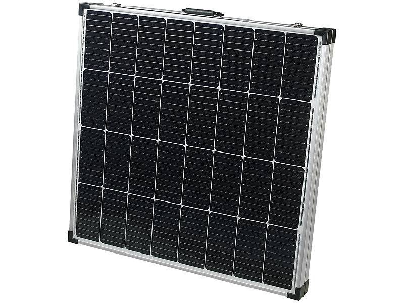 ; Solarpanels faltbar, Solaranlagen-Set: Mikro-Inverter mit MPPT-Regler und Solarpanel 