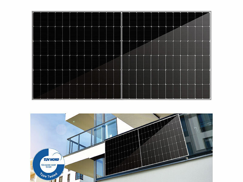 ; Solarpanels, Solaranlagen-Set: Mikro-Inverter mit MPPT-Regler und Solarpanel 