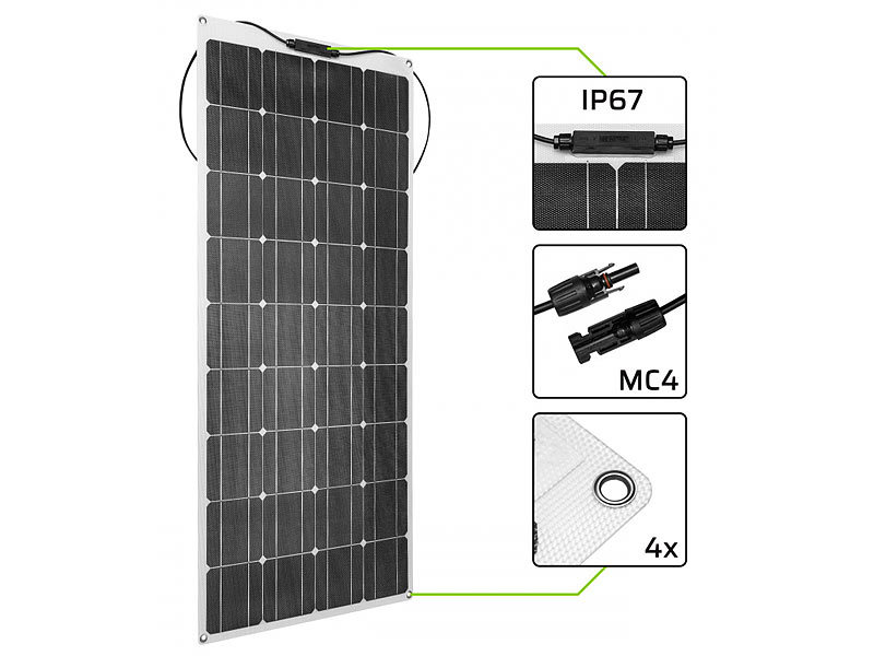 tka Köbele Akkutechnik LiFePO4-Akku mit 60-Watt-Solarpanel, 12 V