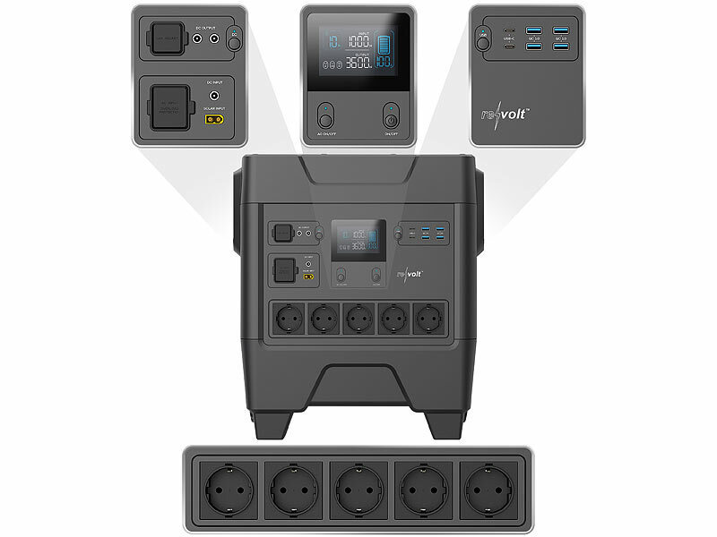 ; Solarpanels faltbar, Solaranlagen-Set: Mikro-Inverter mit MPPT-Regler und Solarpanel 