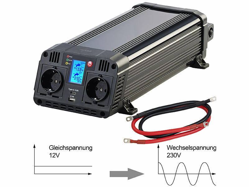 Lescars Profi-Batterieladegerät für 6 V / 12 V, max. 6 A