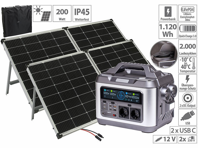 ; Solarpanels faltbar, Solaranlagen-Set: Mikro-Inverter mit MPPT-Regler und Solarpanel Solarpanels faltbar, Solaranlagen-Set: Mikro-Inverter mit MPPT-Regler und Solarpanel 