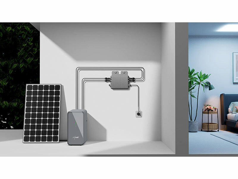 ; Solaranlagen-Set: Mikro-Inverter mit MPPT-Regler und Solarpanel Solaranlagen-Set: Mikro-Inverter mit MPPT-Regler und Solarpanel 