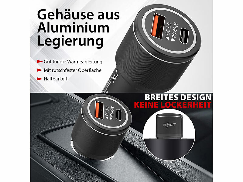 ; Kfz-USB-Netzteile für 12/24-Volt-Anschluss Kfz-USB-Netzteile für 12/24-Volt-Anschluss Kfz-USB-Netzteile für 12/24-Volt-Anschluss 