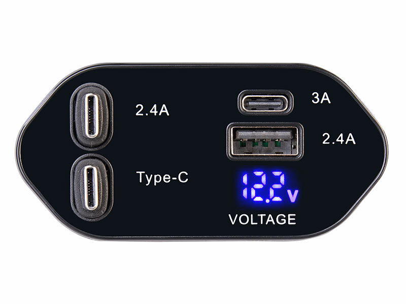 ; Kfz-USB-Netzteile für 12/24-Volt-Anschluss Kfz-USB-Netzteile für 12/24-Volt-Anschluss Kfz-USB-Netzteile für 12/24-Volt-Anschluss 