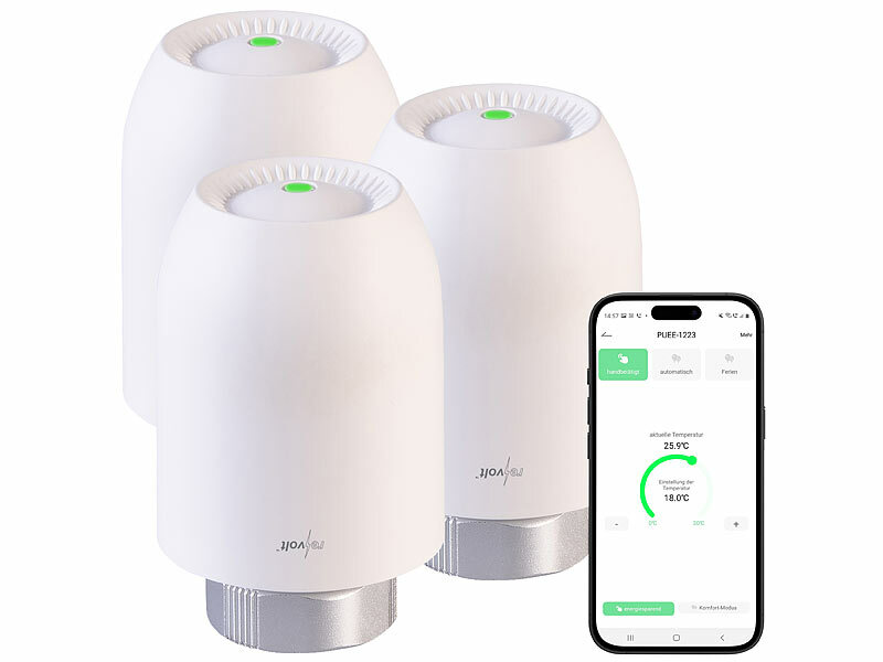 ; Programmierbare Heizkörperthermostate mit Bluetooth Programmierbare Heizkörperthermostate mit Bluetooth Programmierbare Heizkörperthermostate mit Bluetooth