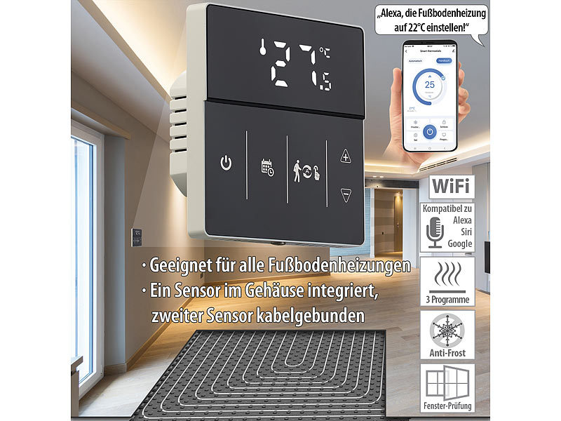 ; Programmierbare Heizkörperthermostate mit Bluetooth Programmierbare Heizkörperthermostate mit Bluetooth 