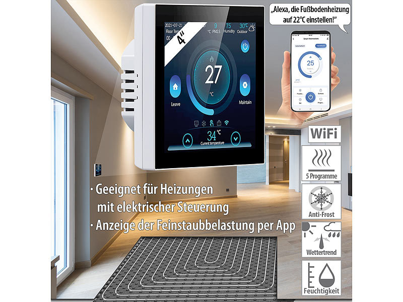 ; Programmierbare Heizkörperthermostate mit Bluetooth Programmierbare Heizkörperthermostate mit Bluetooth 