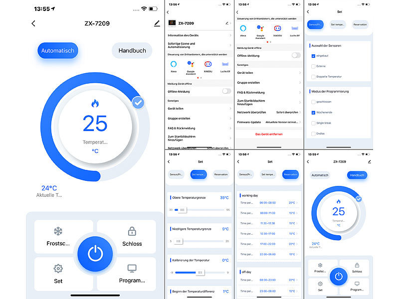 ; Programmierbare Heizkörperthermostate mit Bluetooth Programmierbare Heizkörperthermostate mit Bluetooth Programmierbare Heizkörperthermostate mit Bluetooth 