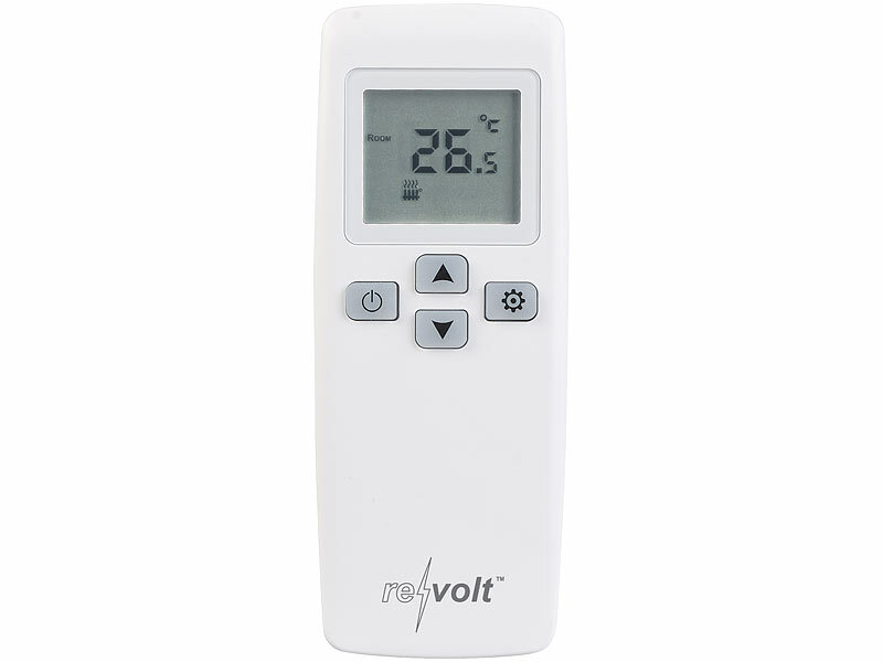 revolt 2er-Set WLAN-Steckdosen-Thermostat mit Sensor-Fernbedienung
