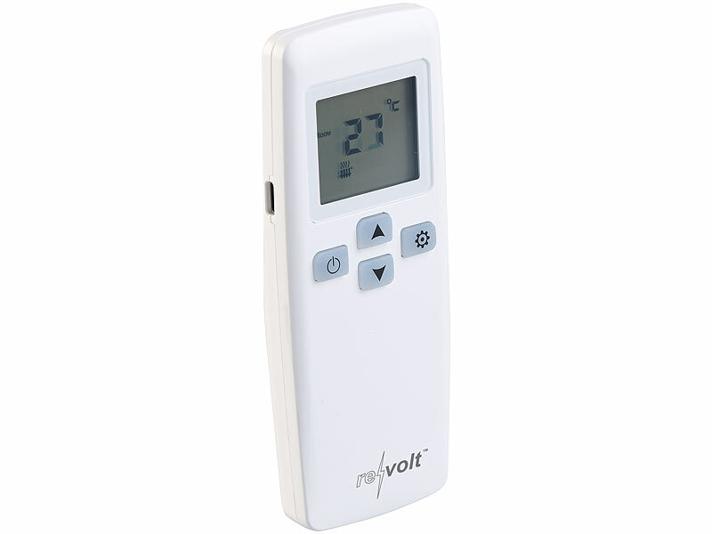 revolt WLAN-Steckdosen-Thermostat für 2 Geräte, Sensor, App