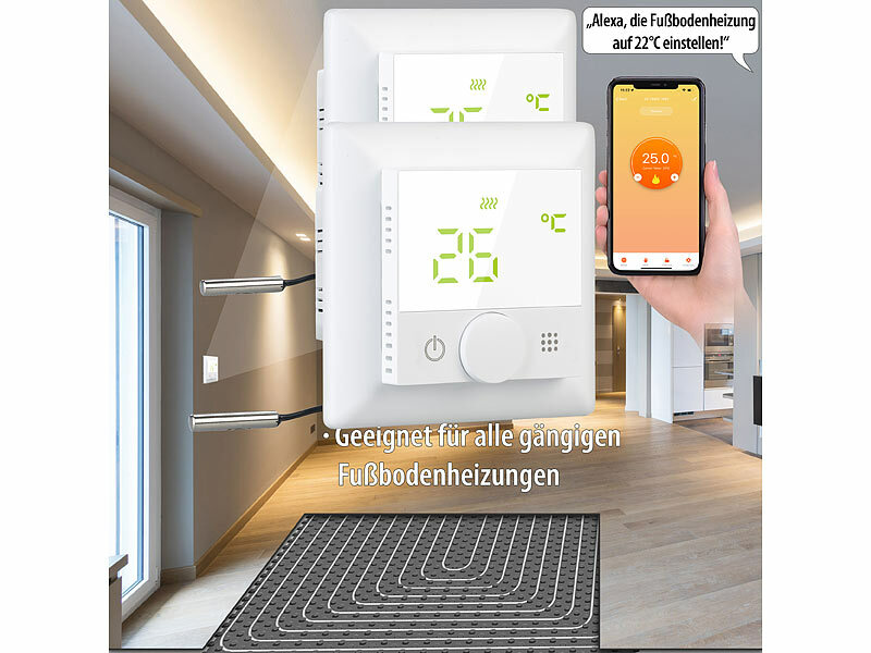 Funk LED Thermostat Steckdose Heizung Infrarotheizung Steuerung