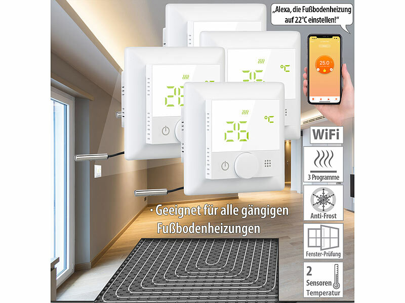 revolt Heizungsthermostat Wand: Wand-Thermostat für