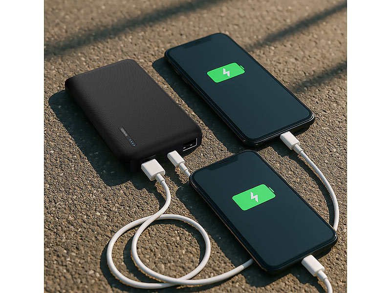 ; USB-Solar-Powerbanks 