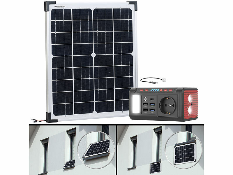 revolt Powerstation & Solar-Generator mit 800 Wh, 230 V, 12 V, 1.000 W  4022107361569